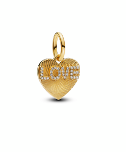 Engravable Love Heart Dangle Charm