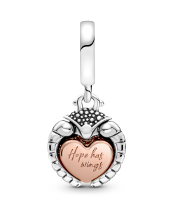 Club 2022 Ladybird & Heart Dangle Charm