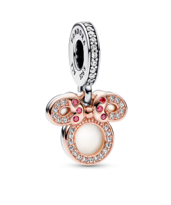 Minnie Mouse Silhouette Double Dangle Charm