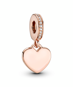 Engravable Heart Tag Dangle Charm