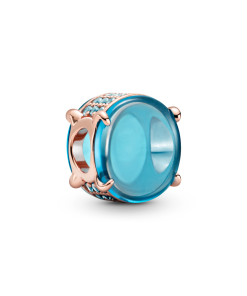 Blue Oval Cabochon Charm