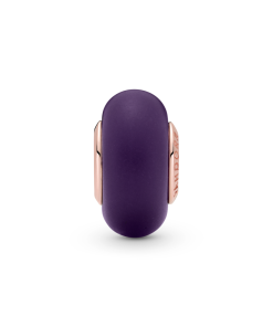 Matte Purple Murano Glass Charm