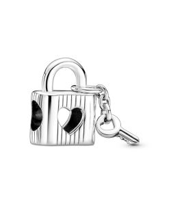 Padlock & Heart Key Charm