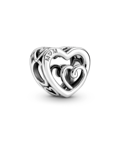 Entwined Infinite Hearts Charm