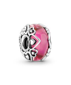 Reveal Your Love Pink Murano Glass Charm