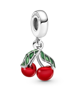 Asymmetrical Cherry Fruit Dangle Charm