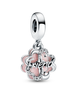 Four-leaf Clover Friendship Double Dangle Charm