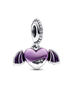 Vampire Winged Heart Dangle Charm