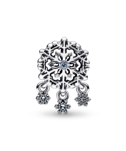 Icy Snowflake Drop Charm