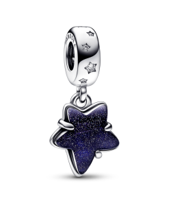 Celestial Galaxy Star Murano Dangle Charm