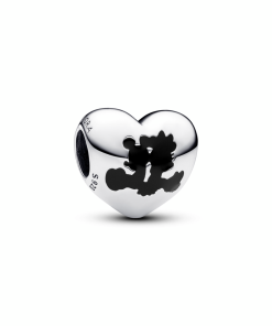 Mickey Mouse & Minnie Mouse Heart Charm