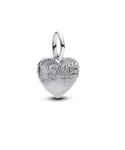 Engravable Love Heart Dangle Charm