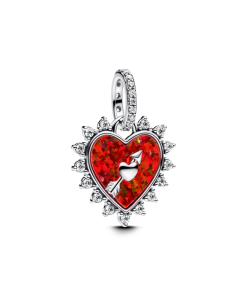 Spinnable Arrow Heart Dangle Charm