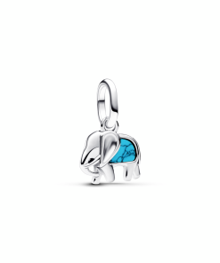 Turquoise-coloured Elephant Mini Dangle Charm