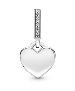 Engravable Heart Tag Dangle Charm