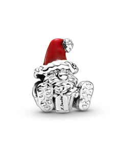 Seated Santa Claus & Present Charm