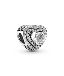 Sparkling Levelled Hearts Charm
