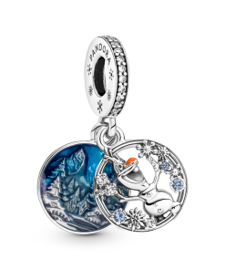 Frozen Snow Olaf Double Dangle Charm