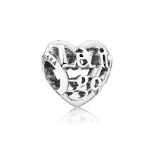 Let it go openwork silver charm
