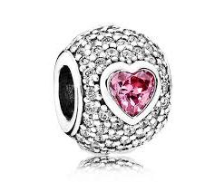 Captivating Pavé Heart Charm