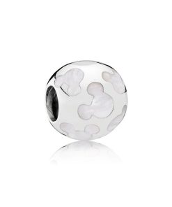 Mickey silver charm with mother of pearl