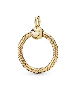 Small 14k Gold Plated  O Pendant