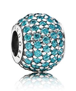 Teal Pavé Ball Charm